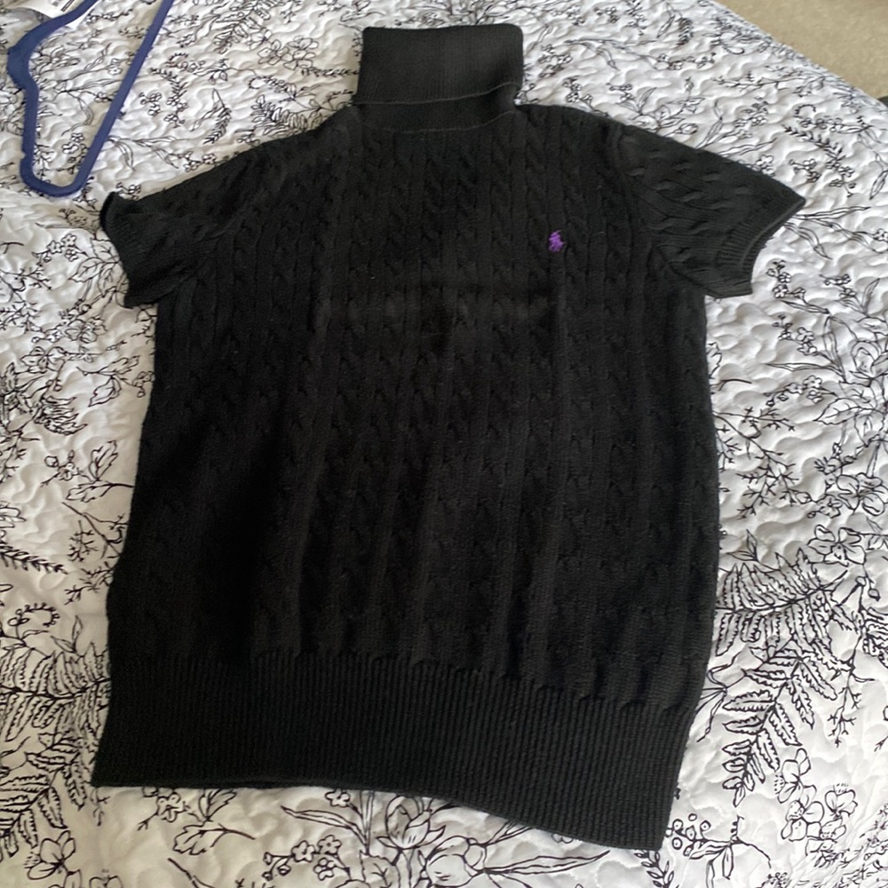 Ralph Lauren sport short sleeve turtle neck sweater